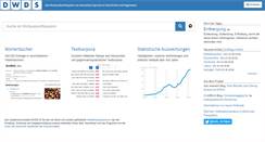 Desktop Screenshot of dwds.de