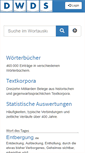 Mobile Screenshot of dwds.de